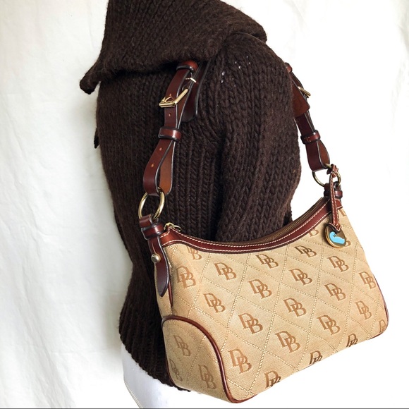 Dooney & Bourke Vintage Signature Structured Hobo - Picture 7 of 8